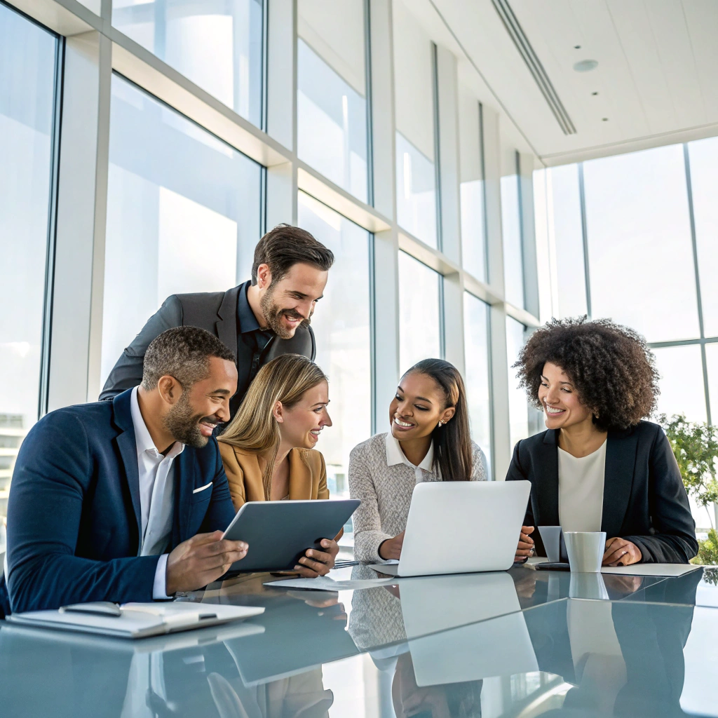 Équipe créative en séance de travail