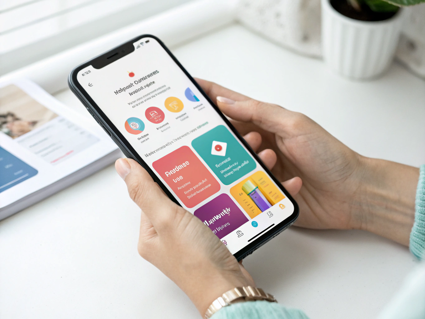 Design d'interface mobile pour une application de gestion